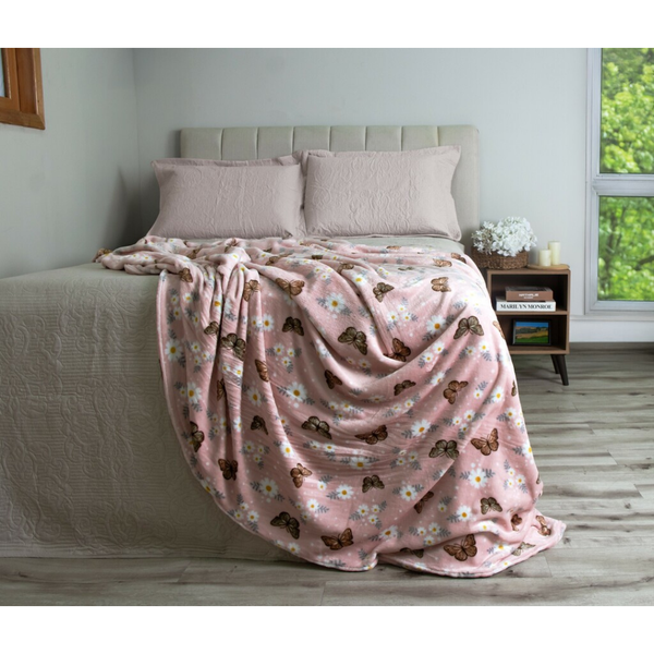 Manta Casal Fleece Vintage - 1,80m x 2,20m - Sultan